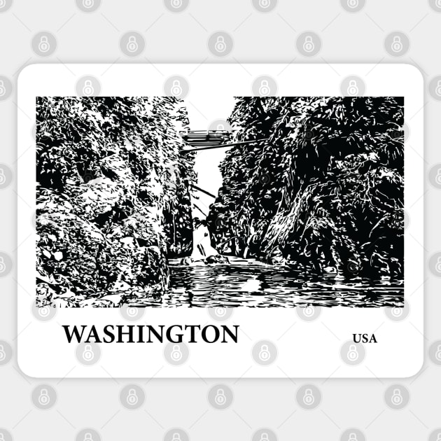 Washington USA Sticker by Lakeric